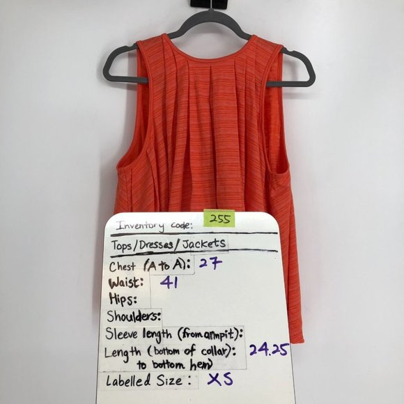 NWT Free People Coral/Orange Turn It Up Striped High-Low Tank Top XS - Picture 15 of 16